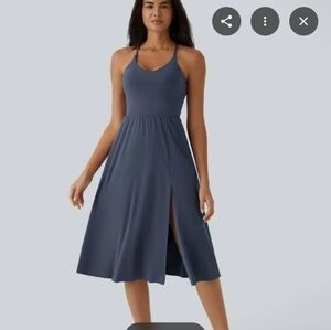 Halara Everyday Midi Navy Blue Dress Size Large